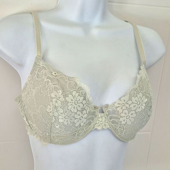 Vintage Victoria's Secret IPEX Lace Demi Bra 36C 2008 Y2k - Picture 1 of 9
